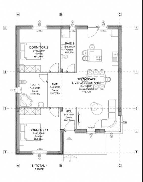 Casa Individuala Superba Berceni 93mp pe parter | incalzire pardoseala