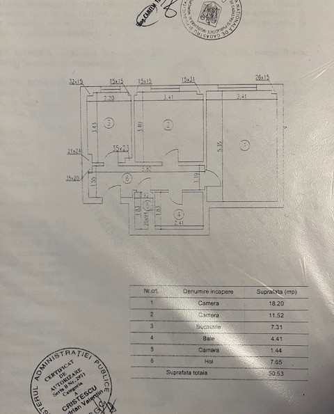 Vanzare Apartament 2 camere decomandat | Tineterului | 51mp