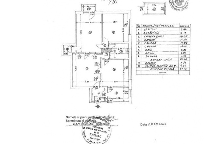 Vanzare Apartament 3 camere | Piata Muncii | 88mp