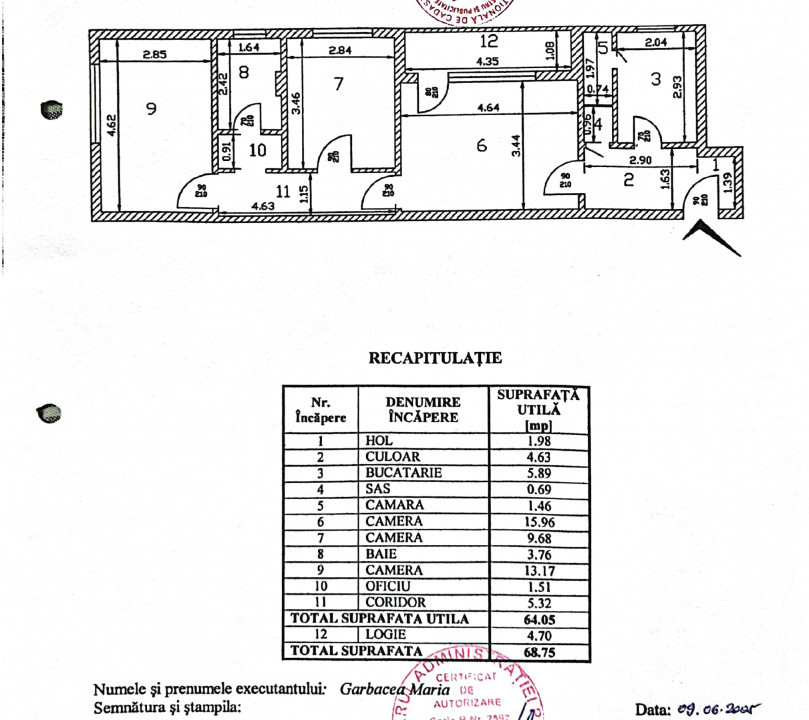 3 Camere Modernizat Mobilat Utilat | Grand Arena | parcare | 69mp