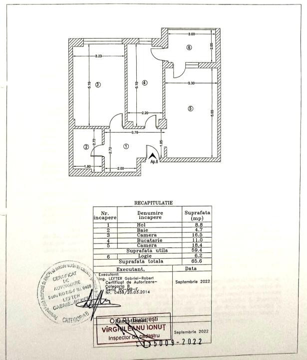 2 Camere 66mp Aleea Tornadei - Empire Residence / Bloc 2022 / Parcare