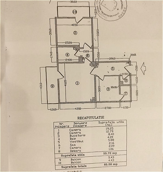 Vanzare 2 Camere Decebal adiacent | 66mp | loc parcare