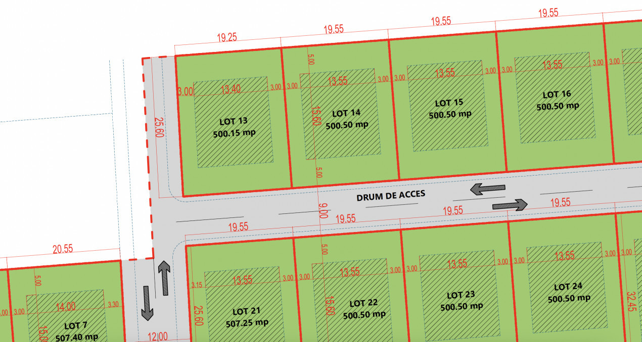 Teren Casa 500mp Popesti-Leordeni cu utilitati | zona de case P+2