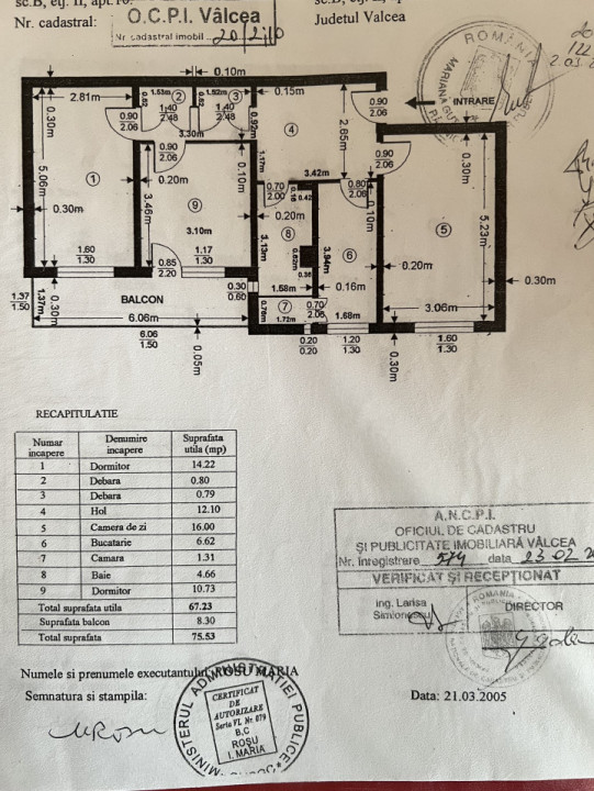 Apartament 3 camere, et. 2/10, Ostroveni